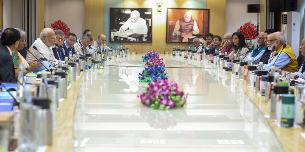 PM Modi holds meeting with economist at Niti Aayog