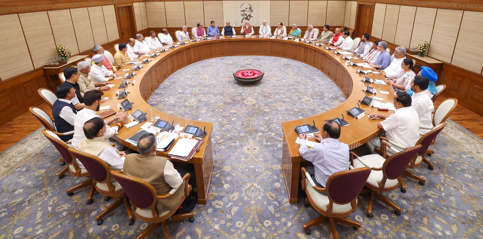 PM chaired Union Cabinet meeting in New Delhi on August 28, 2024.