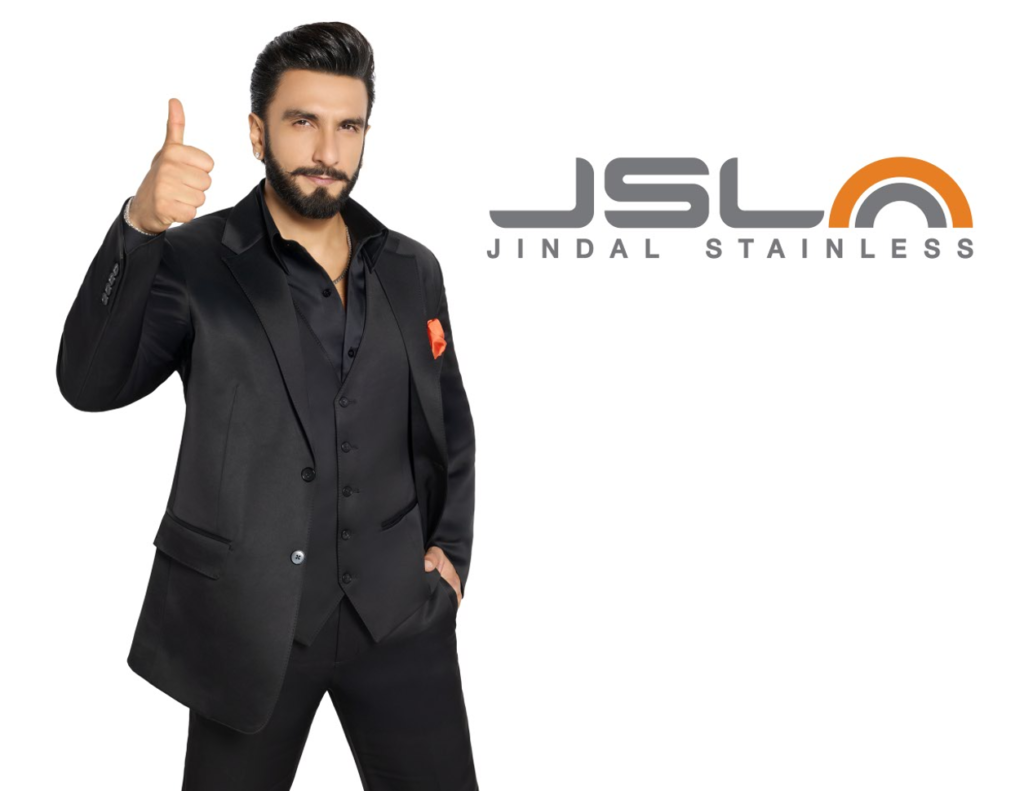 रणवीर सिंह बने Jindal Stainless के पहले ब्रांड एंबेसडर रणवीर सिंह बने Jindal Stainless के पहले ब्रांड एंबेसडर