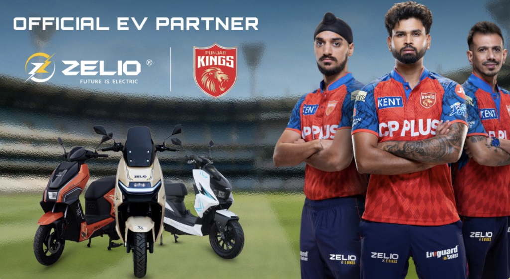 Zelio Electric Scooters ने 2026 सीज़न के लिए पंजाब किंग्स के साथ आधिकारिक ईवी पार्टनर के रूप में साझेदारी की