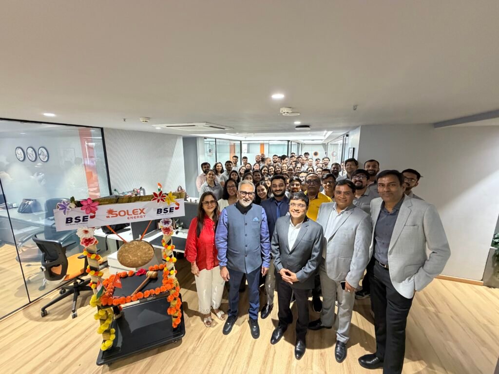 Solex Energy ने BSE पर लिस्टिंग का जश्न मनाया, विकास यात्रा में एक और महत्वपूर्ण उपलब्धि हासिल की