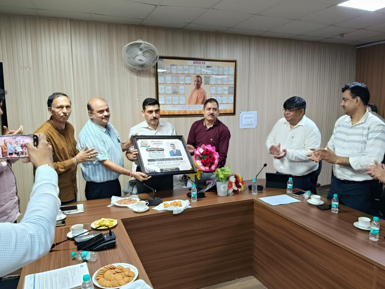 उत्तर प्रदेश राज्य औद्योगिक विकास प्राधिकरण (UPSIDA) के नवनियुक्त मुख्य कार्यपालक अधिकारी डॉ. बलकार सिंह के गौतम बुद्ध नगर आगमन पर यूपीसीडा के क्षेत्रीय कार्यालय, साइट-5, कासना में