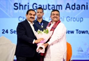 Adani Group Chairman Gautam Adani announces over Rs 1 lakh crore investment by 2035 in the state across infrastructure projects