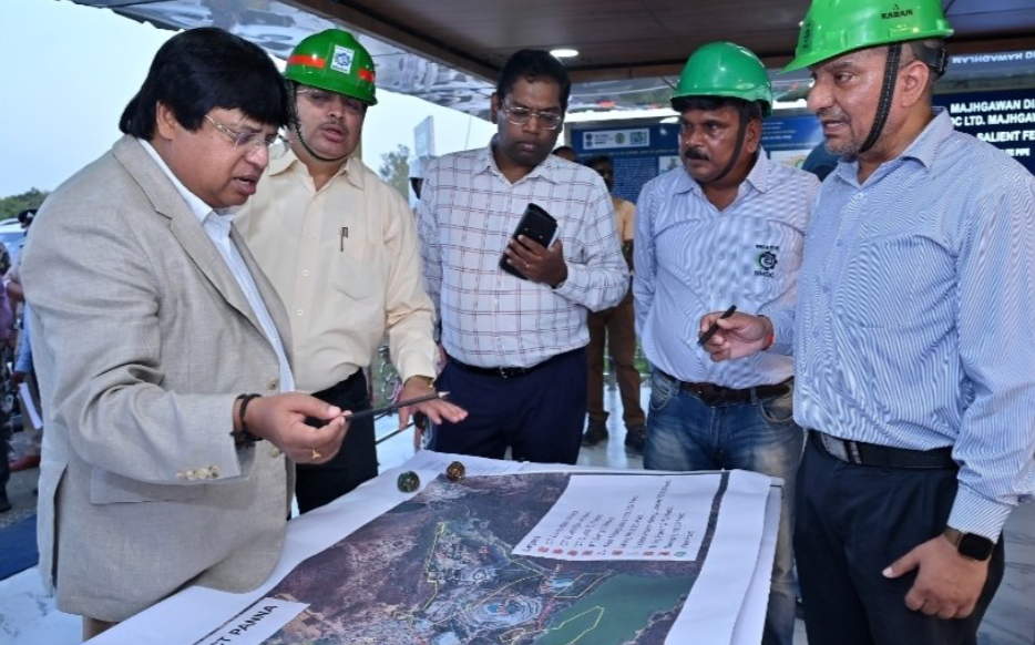 NMDC CMD Amitava Mukherjee at Diamond Mining Project Majhgawan