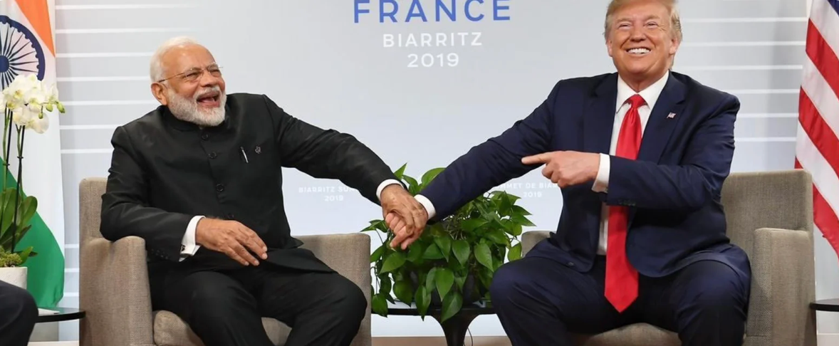 rime Minister Narendra Modi with US President Donald Trump